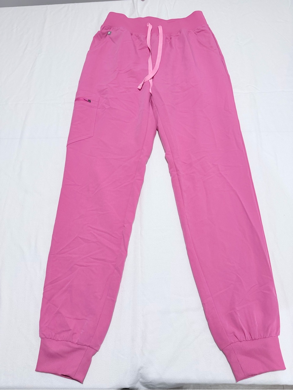 FIGS Zamora High-Rise Jogger Scrub Pants Pink Size S Tall Technical Collection
